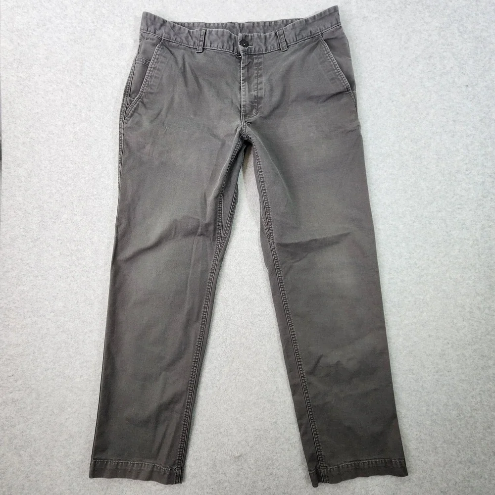 North Face Hiking Pants Men 36x30 Performance Zip Pocket‎ Stretch Cotton Blend